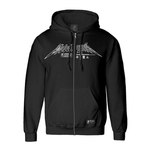 Zip-Hoodie schwarz